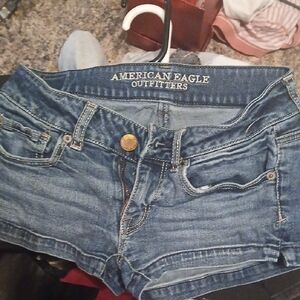 American Eagle Outfitters Blue Denim Short Shorts